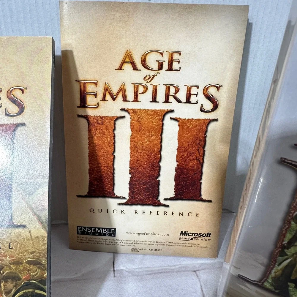 Age of Empires III PC 2005 Big Box Complete 3-Disc Set Manual Microsoft‎ RTS